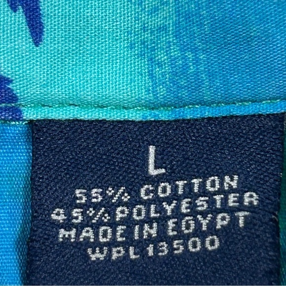 Blue Generation Tropical Breeze Men's Floral Shirt Size L - Picture 9 of 10